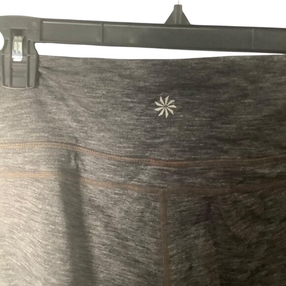 Athleta Chaturanga Full-length Leggings Gray Heathered Flare Pants Women Small - Picture 3 of 8